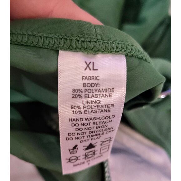 NWT Laphee Rose Tummy Control Size XL One Piece  Green Beach Adjustable Straps - Picture 3 of 5